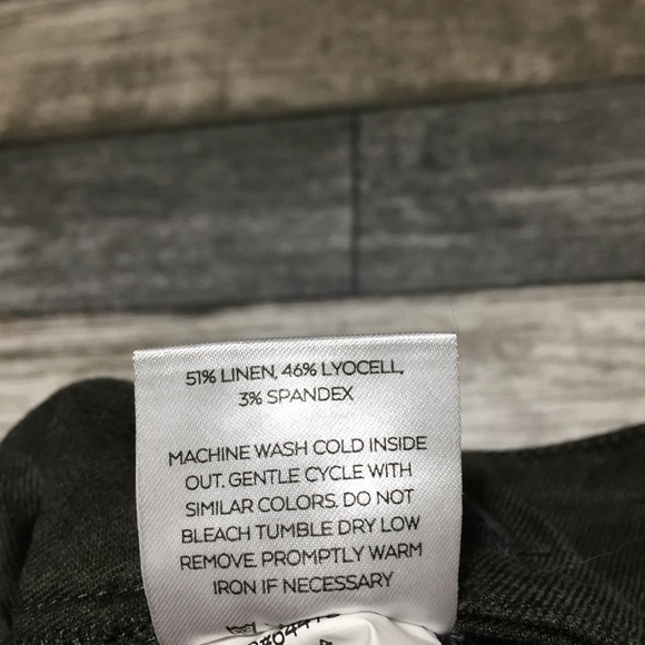 Level 99 Camo Wide Leg Crop Pants Women’s 25 (Inseam 23.5) Linen Lyocell - Picture 8 of 9